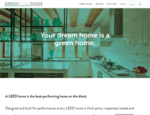 Tablet Screenshot of greenhomeguide.org